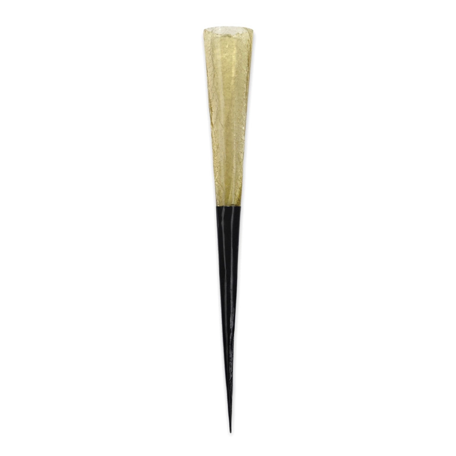 ACHLA Sparkle Cones 15.5in Garden Ornament | Crackle Glass on Iron Spike | Patio & Garden Decorative Accent | 2 x 2 x 15.5 in | Model SC-02Y