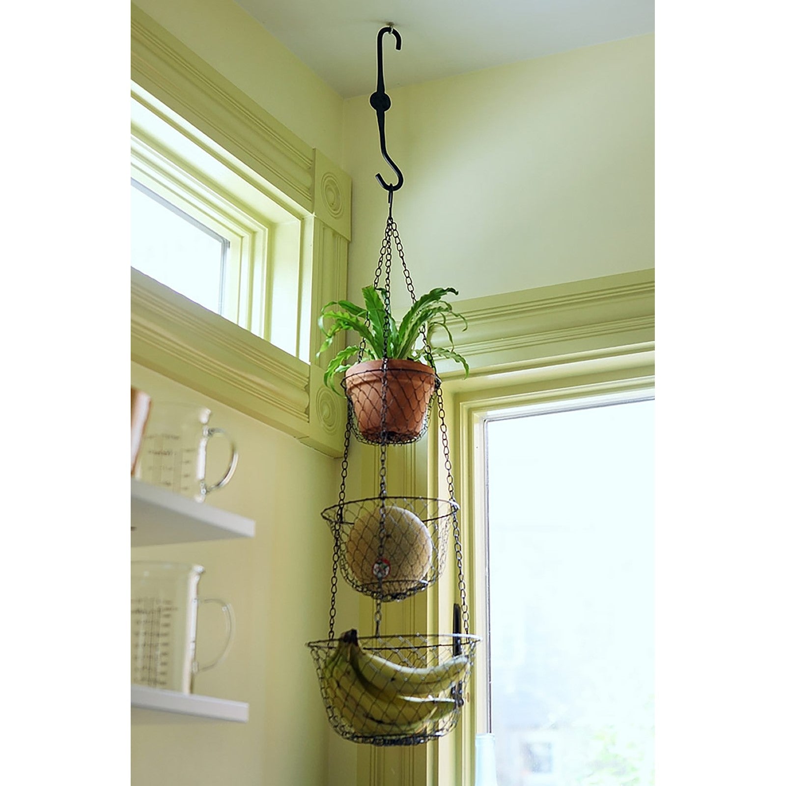 ACHLA 12in Extender Hook 2-Pack | Wrought Iron Black Powdercoat | Outdoor Plant & Bird Feeder Hanger | 12 x 1 x 0.5 in | Model SSE-01-2