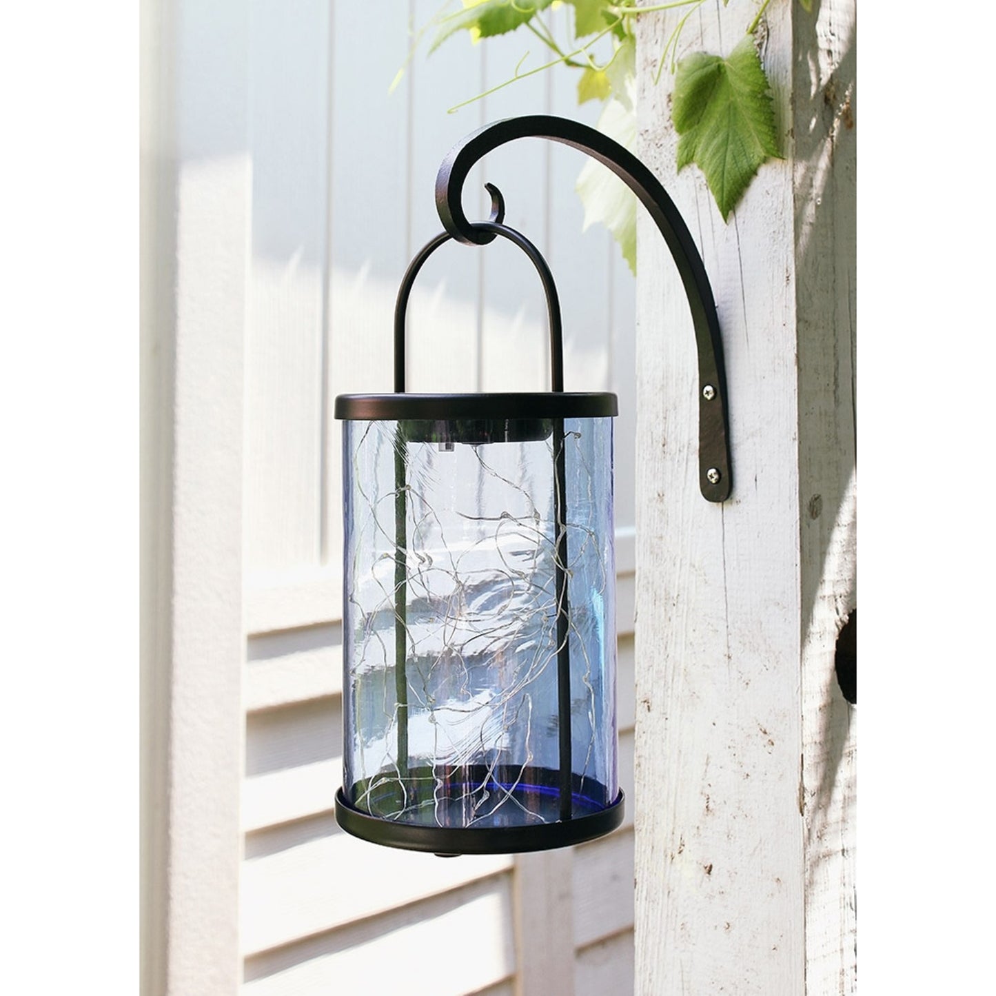 ACHLA 9in Downcurled Bracket 2-Pack | Wrought Iron Black Powdercoat Wall Hook | Outdoor Lantern & Planter Hanger | 0.5 x 6 x 10 in | Model TSH-11-2