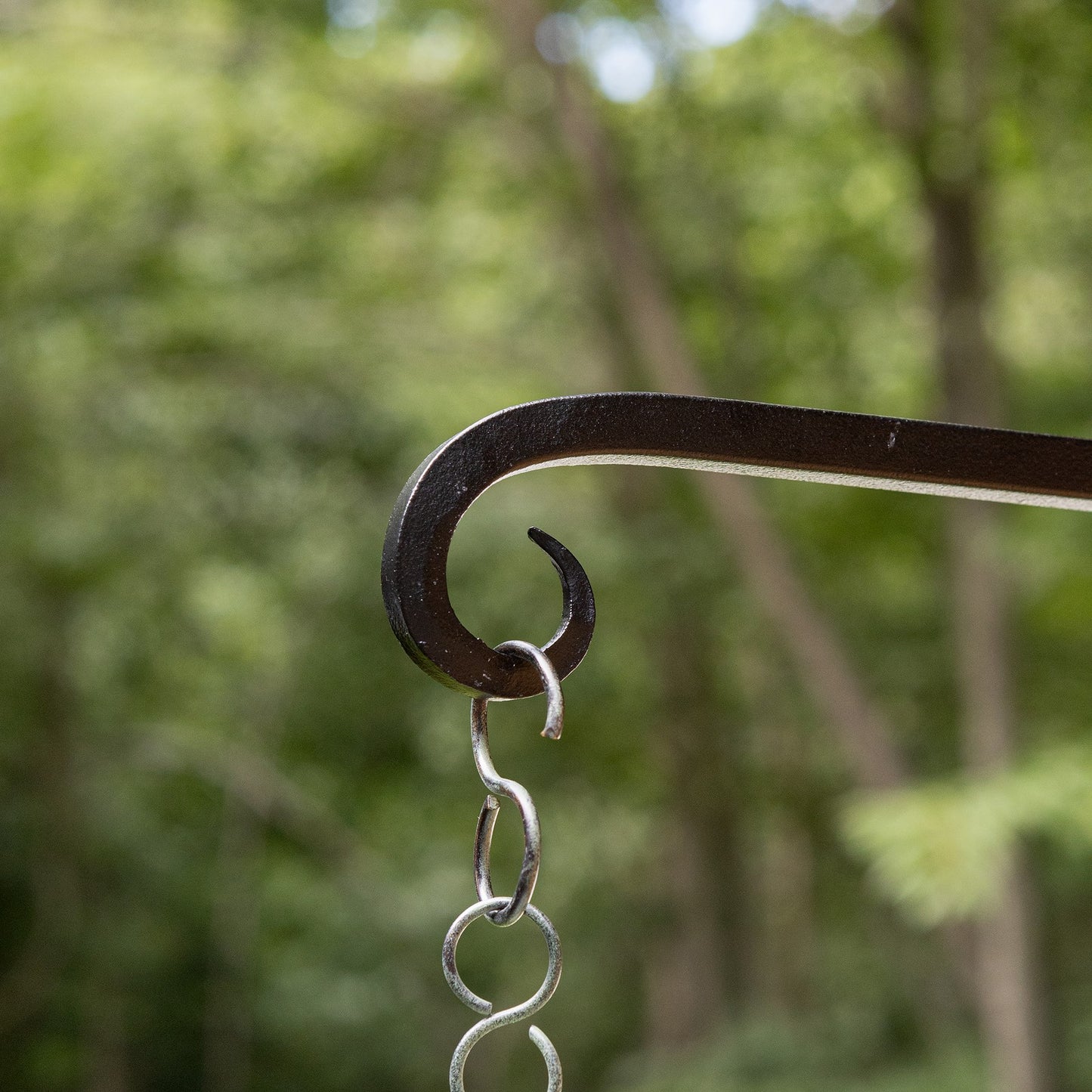 ACHLA 12in Straight Downcurled Bracket 2-Pack | Wrought Iron Black Powdercoat Wall Hook | Outdoor Lanterns, Planters & Bird Feeders | Model TSH-12-2