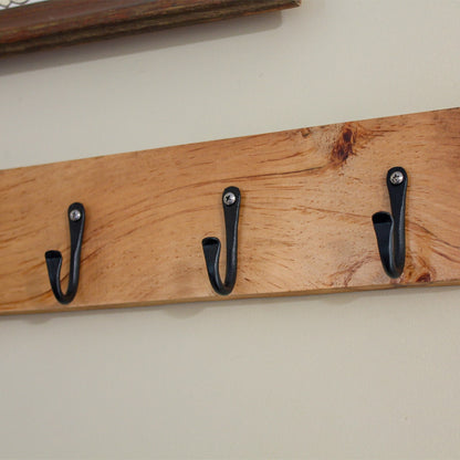 ACHLA TSH-15-3 3in J-Hook 3-Pack | Wrought Iron Black Powdercoat | Indoor & Outdoor Hanging | 3 x 0.5 x 2.5 in | Model TSH-15-3