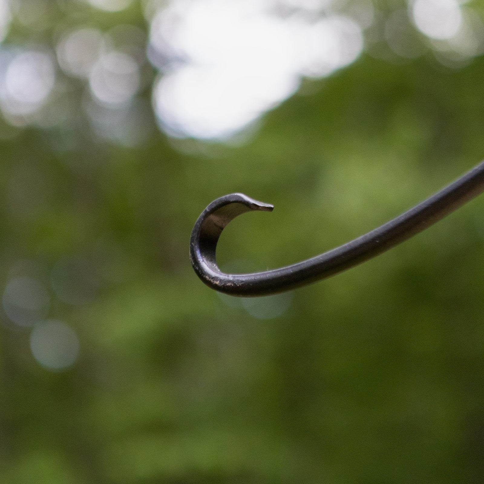 ACHLA Shepherd's Hook with Over Railing Bracket | Wrought Iron Black Powdercoat | Porch & Deck for Birdfeeders, Lanterns, String Lights | Model TSW-03
