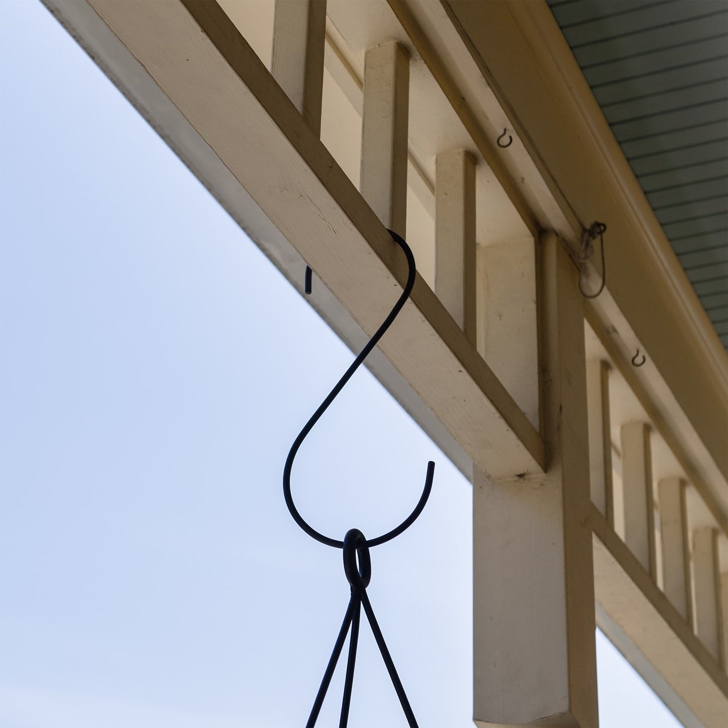 ACHLA 12in S-Hanger Hook 2-Pack | Black Powdercoat Wrought Iron | Outdoor Planter & Bird Feeder Hanger | 12 x 6 x 0.25 in | Model TSW-11-2