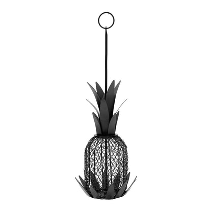 ACHLA Pineapple Bird Feeder 8in | Black Powder-Coated Steel Wire Mesh | Outdoor Garden & Backyard | 8 x 8 x 18 in | Model VBF-01