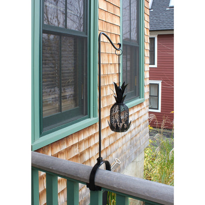 ACHLA Pineapple Bird Feeder 8in | Black Powder-Coated Steel Wire Mesh | Outdoor Garden & Backyard | 8 x 8 x 18 in | Model VBF-01