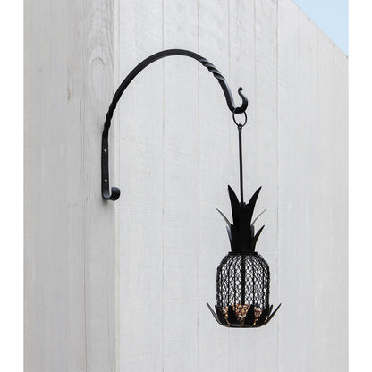 ACHLA Heavy Duty Arc Bracket 2-Pack | Traditional Wrought Iron Black Powdercoat | Outdoor Planter & Bird Feeder Hook | Model WB-03HD-2