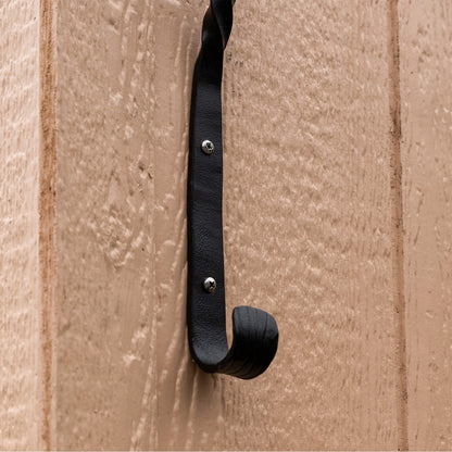 ACHLA Heavy Duty Arc Bracket 2-Pack | Traditional Wrought Iron Black Powdercoat | Outdoor Planter & Bird Feeder Hook | Model WB-03HD-2