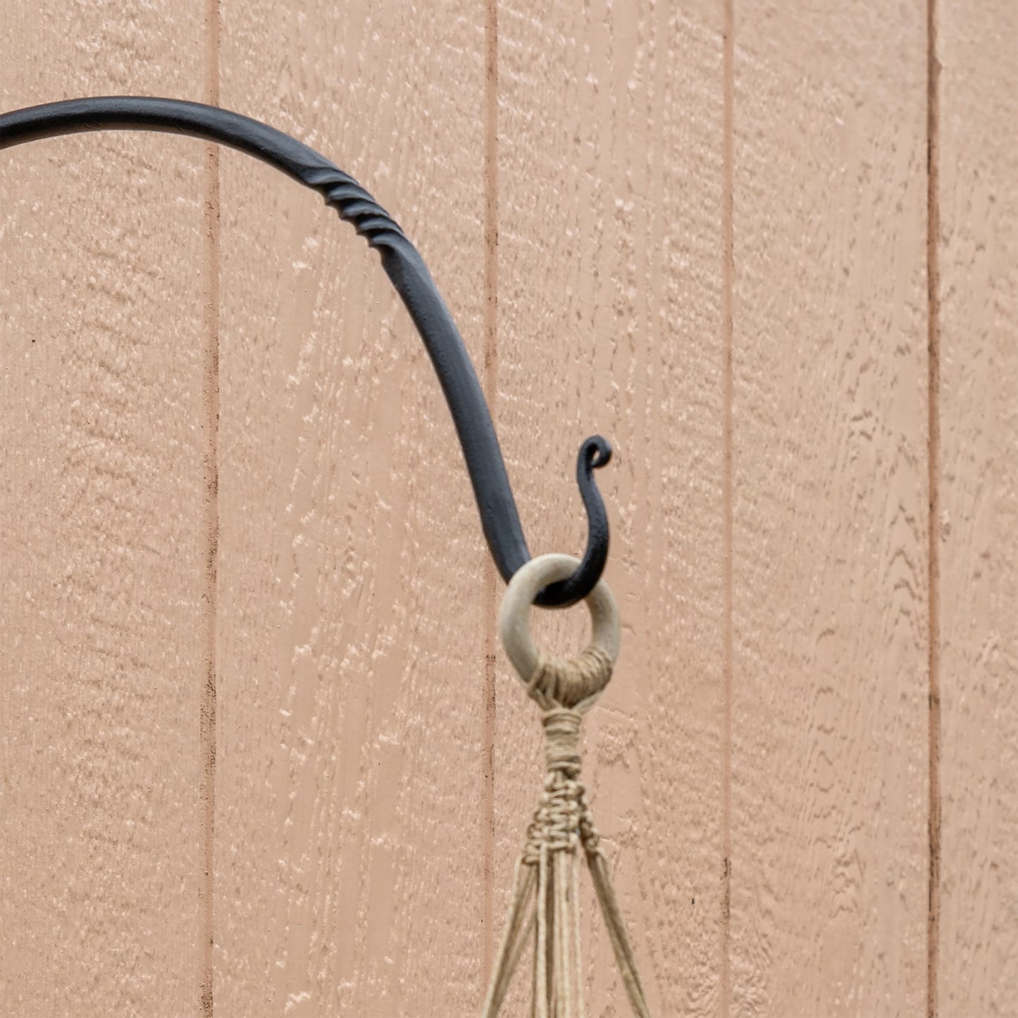 ACHLA Arc 18in Wall Bracket 2-Pack | Traditional Wrought Iron Black Powdercoat | Outdoor Planter & Bird Feeder Hanger | Model WB-04-2