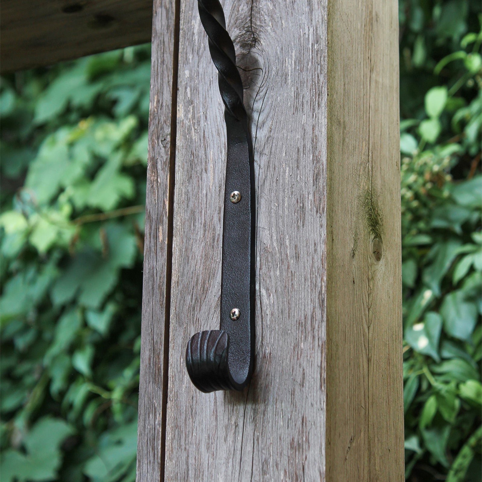 ACHLA Heavy Duty Arc Bracket 2-Pack | Wrought Iron Black Powdercoat | Outdoor Planter & Bird Feeder Hook | 17.25 x 13.75 x 0.5 in | Model WB-04HD-2