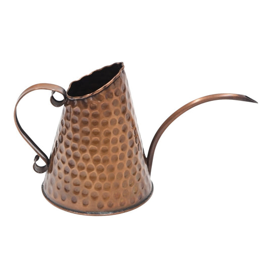 ACHLA Dainty Copper Watering Can | Hammered Copper Finish | Indoor & Outdoor Plant Care | 6.5in Dia x 7.5in H, 3 Pint Capacity | Model WC-06