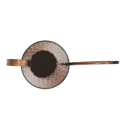 ACHLA Dainty Copper Watering Can | Hammered Copper Finish | Indoor & Outdoor Plant Care | 6.5in Dia x 7.5in H, 3 Pint Capacity | Model WC-06