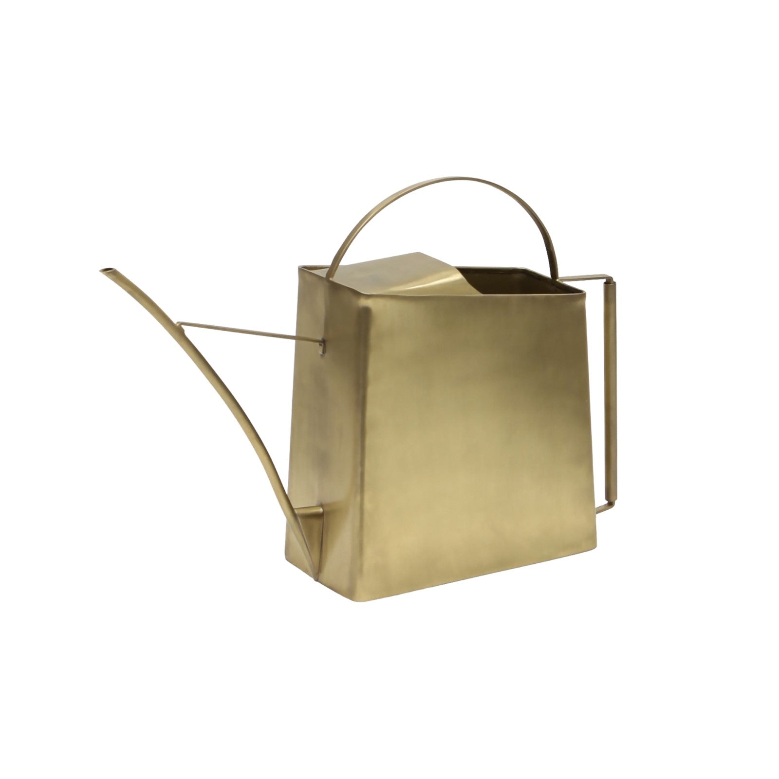 ACHLA Windowsill Watering Can 13in | Brushed Brass Solid Metal | Indoor Plant & Terrarium Watering | Model WC-08