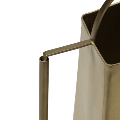 ACHLA Windowsill Watering Can 13in | Brushed Brass Solid Metal | Indoor Plant & Terrarium Watering | Model WC-08