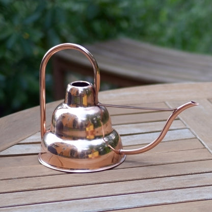 ACHLA Deco Watering Can | Copper Plated Stainless Steel | Indoor Plant Watering & Retro Decor | 8.25 in H, 1 Quart | Model WC-17