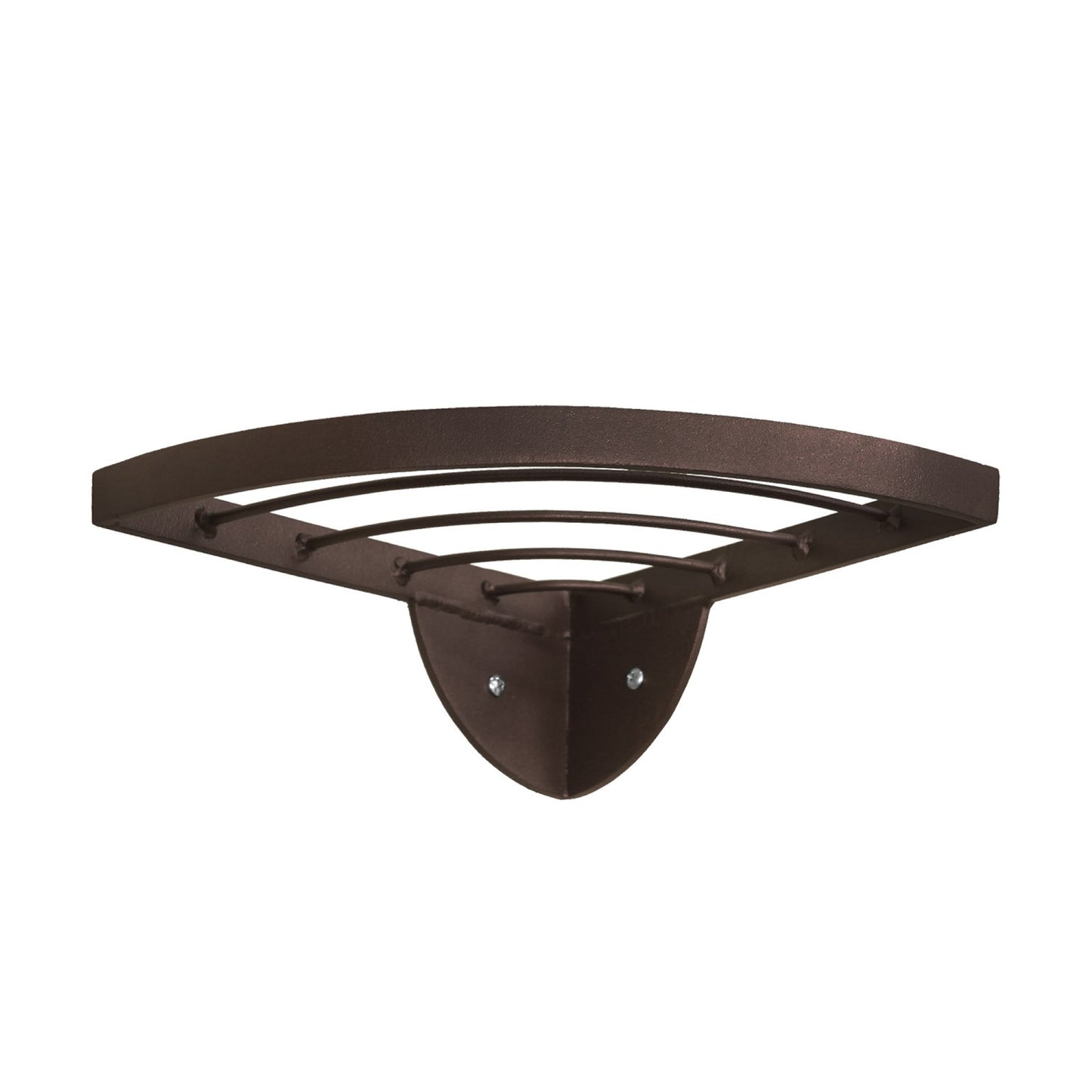 ACHLA Vita Corner Wall Shelf | Roman Bronze Wrought Iron | Indoor Plant Display for Kitchen, Bathroom & Porch | 11.75 x 8.25 x 3.25 in | Model WS-02Z