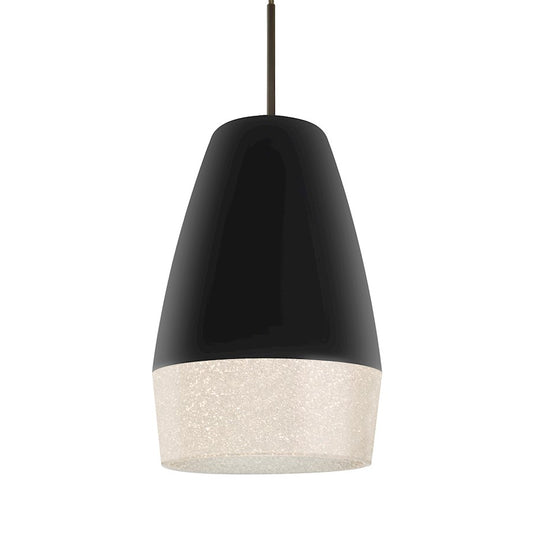 Besa Lighting Abu 12 1 Light LED Pendant, Bronze/Black - 1JT-ABU12BK-LED-BR