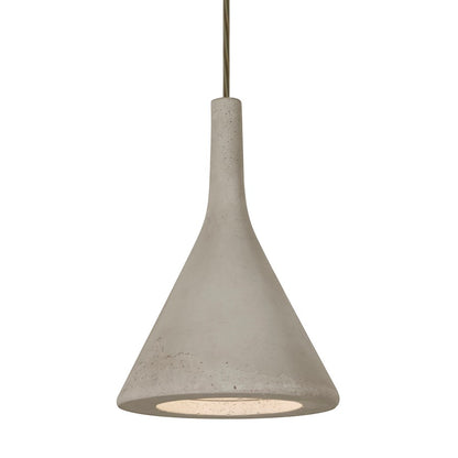 Besa Lighting Gala 6in 1-Light LED Pendant | Industrial Bronze and Tan Concrete | Kitchen Island & Dining Room | Model 1JT-GALATN-LED-BR