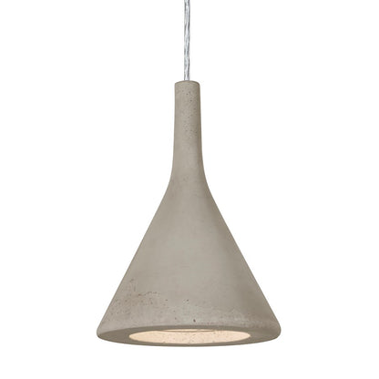Besa Lighting Gala 6in 1-Light LED Pendant | Industrial Satin Nickel and Tan Concrete | Kitchen Island & Dining Room | Model 1JT-GALATN-LED-SN