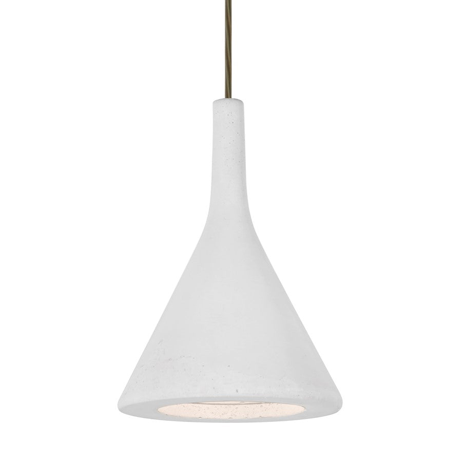 Besa Lighting Gala 1 Light LED Pendant, Bronze/White - 1JT-GALAWH-LED-BR