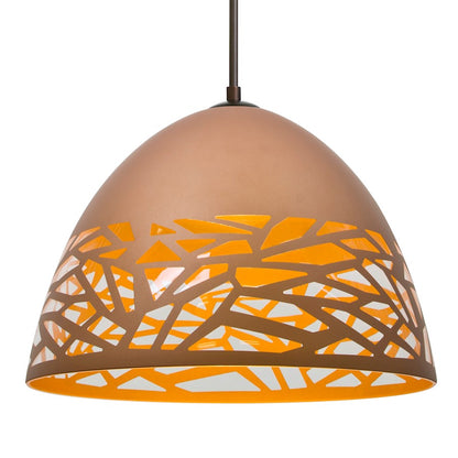 Besa Lighting Kiev 1 Light LED Cord Pendant, Bronze/Copper - 1JT-KIEVCP-LED-BR