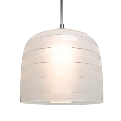 Besa Lighting Mitzi 10 9in 1-Light Pendant | Contemporary Satin Nickel and White Glass | Kitchen Island & Dining Room | Model 1JT-MITZI10FR-SN