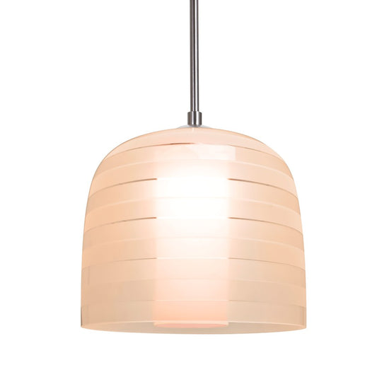 Besa Lighting Mitzi 7 1LT Cord Pendant, Nickel/Pink/Red/Salmon - 1JT-MITZI7SA-SN