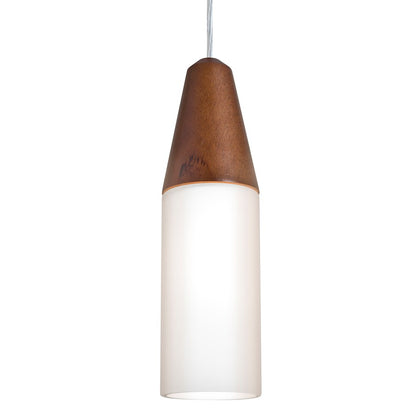 Besa Lighting Nini 1LT LED Cord Pendant, Nickel/White/Medium - 1JT-NINIMD-LED-SN
