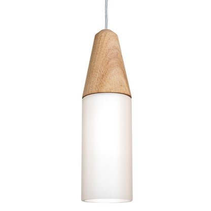 Besa Lighting Nini 12in 1-Light Cord Pendant | Contemporary Satin Nickel and White Glass | Kitchen Island & Dining Room | Model 1JT-NININA-SN