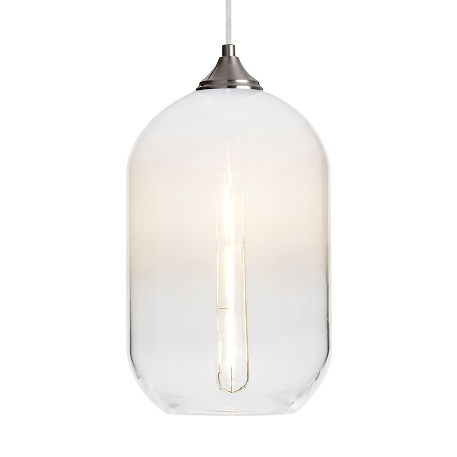 Besa Lighting Omega 12 1LT LED Cord Pendant, NK/WH - 1JT-OMEGA12WH-EDIL-SN