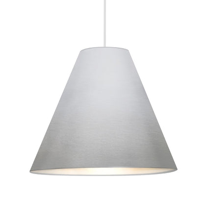 Besa Lighting Dylan 1 Light Stem LED Pendant, White/Silver - 1TT-DYLANSL-LED-WH