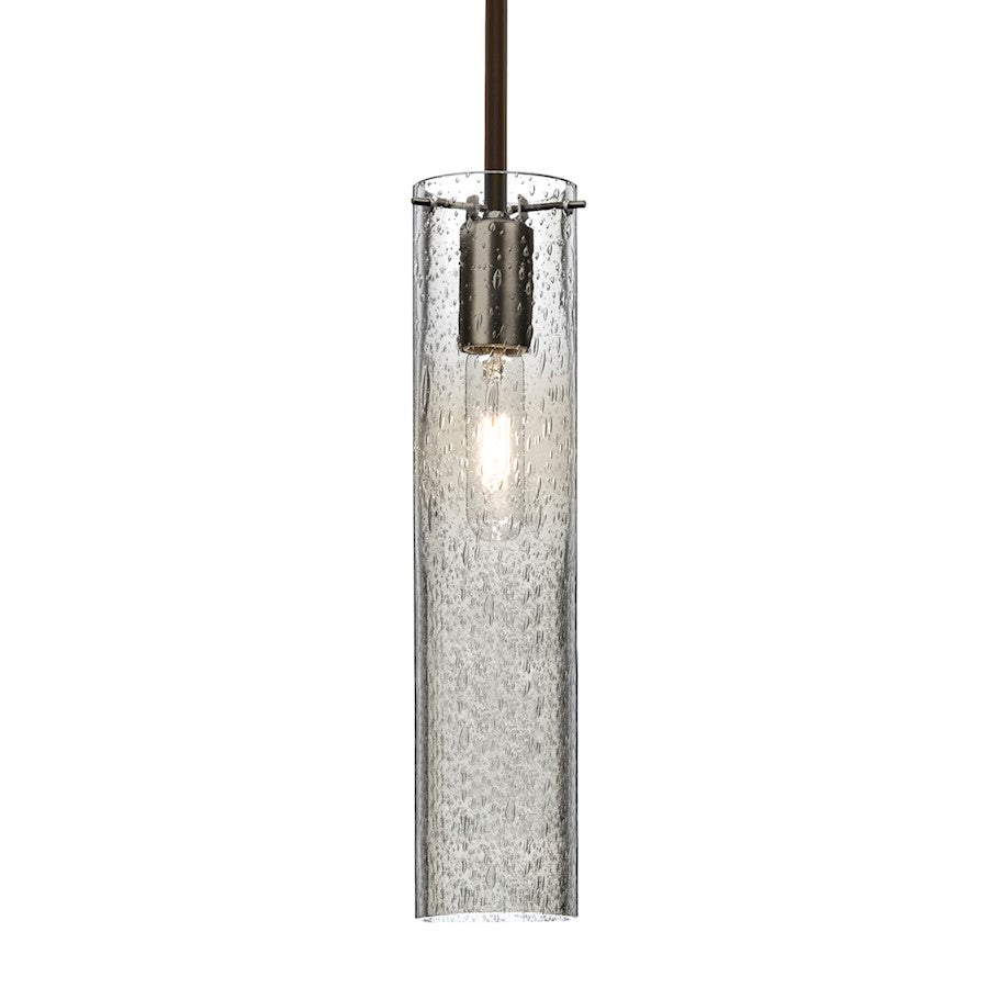 Besa Lighting Juni 16 1-Light Pendant | Transitional Bronze and Clear Glass | Kitchen Island & Dining Room | 3.5 x 16 in | Model 1TT-JUNI16CL-BR