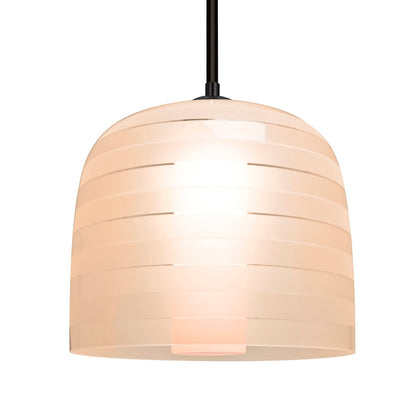 Besa Lighting Mitzi 10 9in 1-Light Pendant | Contemporary Black and Pink/Red Glass | Kitchen Island & Dining Room | Model 1TT-MITZI10SA-BK