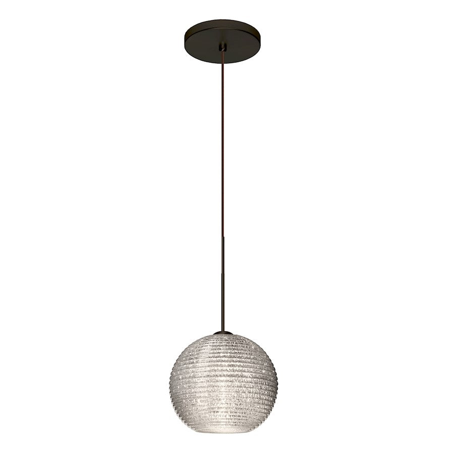 1 Light LED Cord Pendant, Bronze