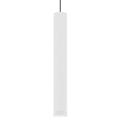 Besa Lighting Cafe 18 1LT LED Cord Pendant, Black/White - 1XT-CAFE18WF-LED-BK