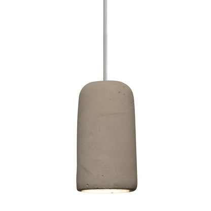 Besa Lighting Glide 1 Light LED Pendant, Satin Nickel/Tan - 1XT-GLIDETN-LED-SN
