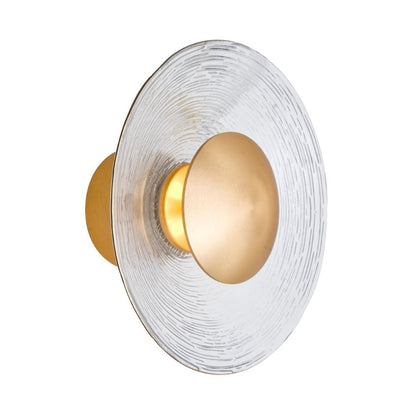 Besa Lighting Sly 6in 1-Light LED Wall Sconce | Modern Clear Glass and Aluminum | Hallway & Bedroom Accent Light | Model SLYBB-LED