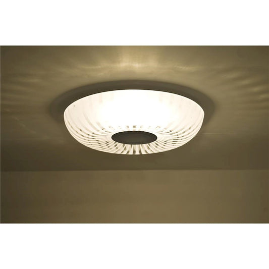 Besa Lighting Spira 10 9in 1-Light LED Flush Mount | Contemporary Black and Clear Glass | Hallway & Bedroom | Model SPIRA10CLC-LED-BK