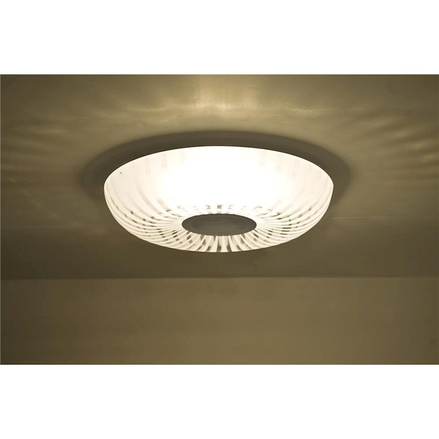 Besa Lighting Spira 10 9in 1-Light LED Flush Mount | Contemporary Satin Nickel and Clear Glass | Hallway & Bedroom | Model SPIRA10CLC-LED-SN