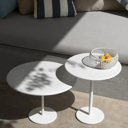 Blomus Stay Outdoor Side Table/Wide, Aluminum/Warm Grey