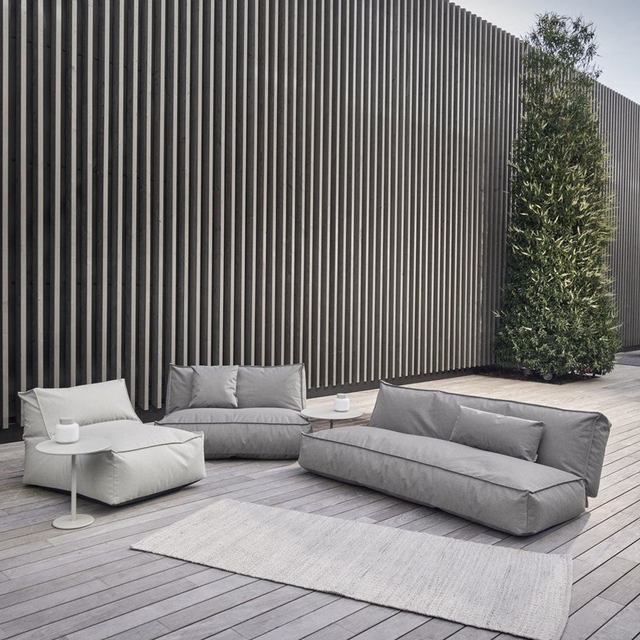 Blomus Stay Outdoor Side Table/Wide, Aluminum/Warm Grey