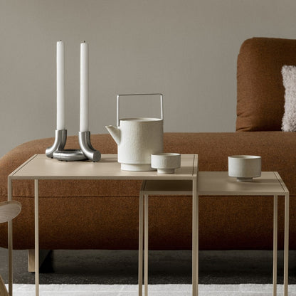 Blomus Fera Set Of 2 Nesting Tables/Rectangular, Steel Grey