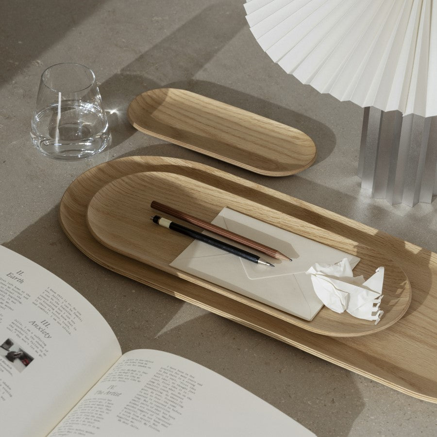 Blomus Baki Wood Tray, Oak Finish, Medium