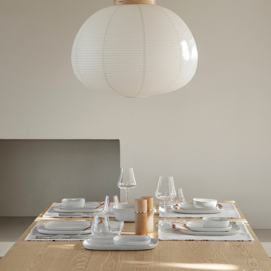 Blomus Vahlo Stoneware Serving Platter, Mirage Grey