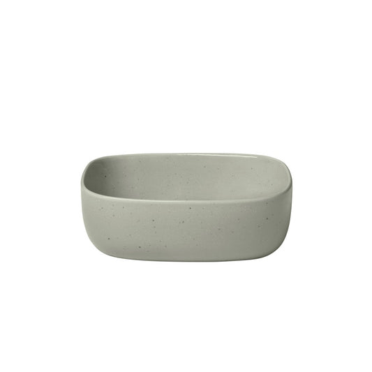 Blomus Vahlo Stoneware Shallow Serving Bowl, Large, Mirage Grey - 64758