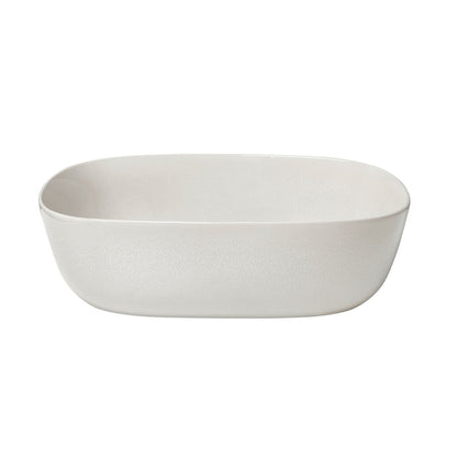 Blomus Vahlo Stoneware Shallow Serving Bowl, Large, Moonbeam - 64769