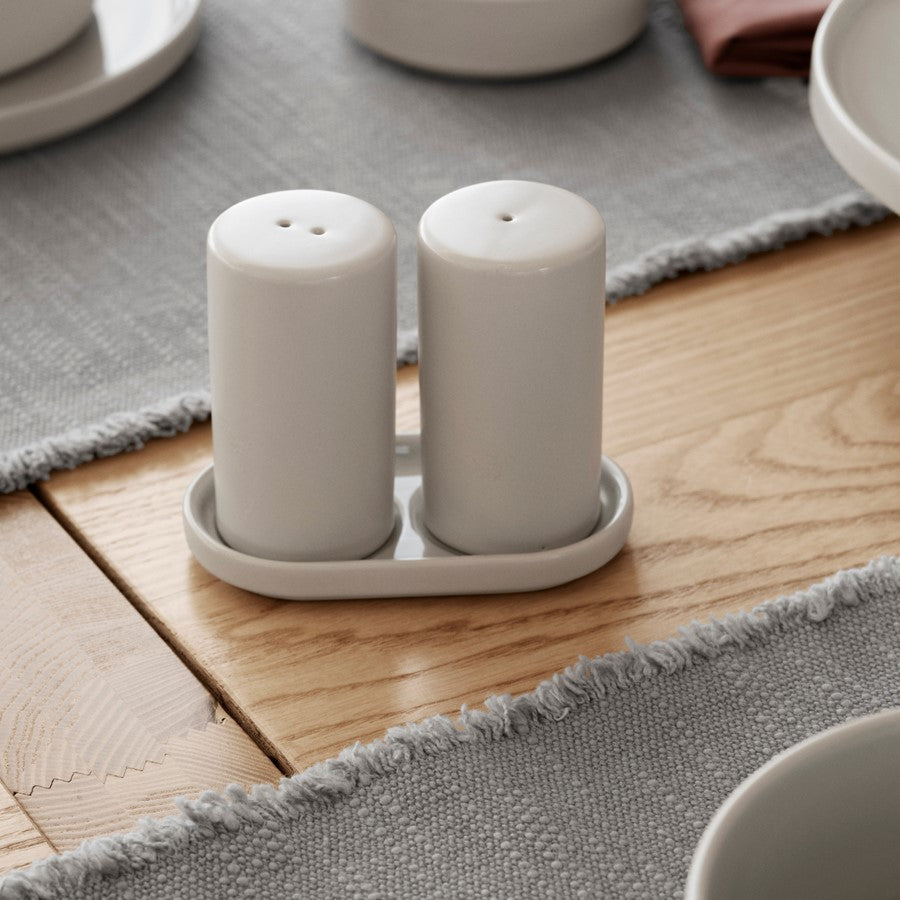 Blomus Pilar Salt/Pepper Shaker Set, Mirage Grey