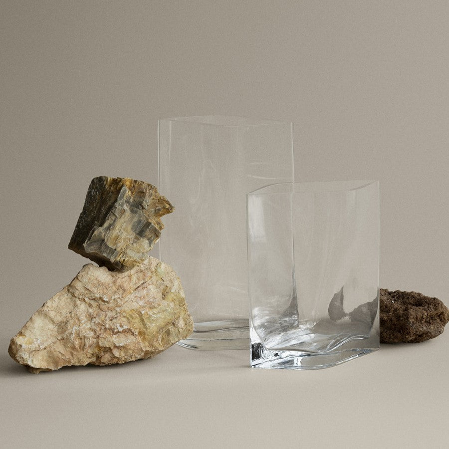 Blomus Duasis Sculptural Glass Vase, Small
