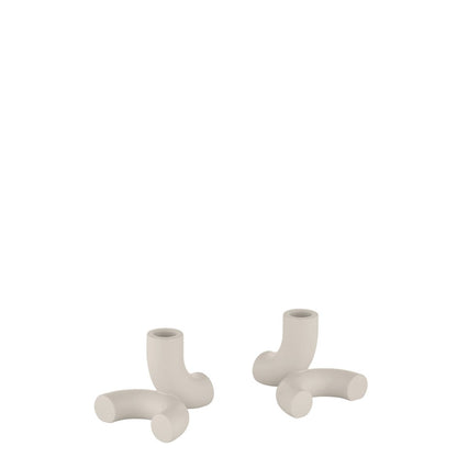 Blomus Doodle Modular Taper Candle Holder/Set Of 2, Moonbeam (Beige)
