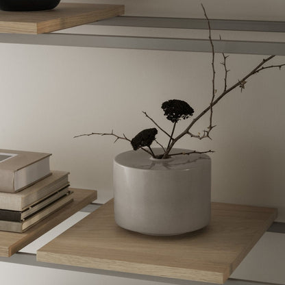 Blomus Makoto Japanese Vase/Medium, Moonbeam (Beige)