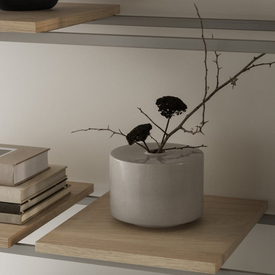 Blomus Makoto Japanese Vase/Medium, Elephant Skin (Grey)